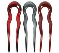 Alipis 3pcs U Shape French Hair Pins Hair Forks for PC Material Charming Vintage Style Suitable for Formal Occasions and Daily Life