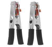 Alipis 3pcs Welding Clamp Welding Rod Holder Ground Earth Clamp Welder Cable for Welder Tools Silver Iron