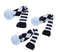 Alipis 3pcs White Polyester Golf Driver Head Covers Set with Easy off Feature, Sturdy Club Protectors Suitable for Golfers on The Course