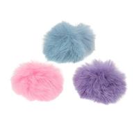 Alipis 3pcs Windproof Microphone Cover Furry Protective Cover for Lapel Microphone Fits Mics for Outdoor Podcasting and News Reporting