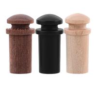 Alipis 3Pcs Wood Guitar Strap Lock Buttons 12Mm Acoustic Electric Guitar End Pins with Rosewood Maple Ebony Materials Sturdy Security Parts for Music Instrument Accessories Suitable