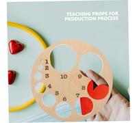 Alipis 3pcs Wooden Cervical Dilations Board with Fetal Position Wheel for Midwife and Medical Student Childbirth Education Realistic Anatomy Model for Obstetric Training and Teaching