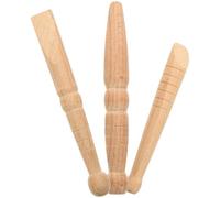 Alipis 3pcs Wooden Massage Stick Set for Foot Reflexology and Body Acupressure, Traditional Thai Massage Tools with Bullet Head for Neck, Face, and Plantar Fasciitis Therapy