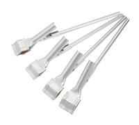 Alipis 4 Pcs Retort Stand Clamp Iron Test Tube Clamp Silver for Chemistry Experiments Laboratory Setting