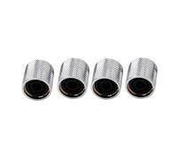 Alipis 4 Pcs Silver Plated Control Knobs Cap for Electric Guitar and Bass Metal Volume Tone Replacement Parts for Guitar Circuit Board