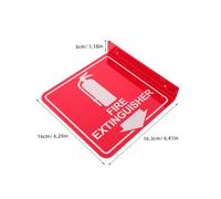 Alipis 4 Set Fire Extinguisher Signs for Business with Self Adhesive Acrylic Material, Double Sided Design and Matching Screws, Vertical down Arrow Fire Safety Sign for Wall Mounted Use,