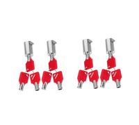 Alipis 4 Sets High Security Tubular Keyway Vending Machine Lock Set with Multiple Spare Keys for Soda Dispenser Snack Candy Machines Suitable for Safety Boxes Rv Locks Cabinets in Hotels
