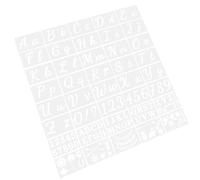 Alipis 40 Sheets of White Pet Letter Alphabet Stencils with Versatile Templates and Lightweight Design for DIY Wall Painting and American Flag Craft Projects