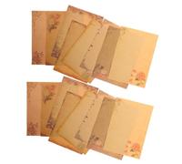 Alipis 40 Sheets Vintage Writing Letter Papers with Elegant Floral Patterns Stationery for Thank-You Notes Love Letters Poems and Greetings Classic Retro Style for Printing and