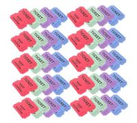 Alipis 400pcs Colored Raffle Tickets for Carnivals Concerts Auctions Parties Multi-color Red Blue Green Purple Easy Handling Party Supplies for Event Entry Prizes and Fundraisers