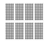 Alipis 400pcs Reflective 3d Scanner Tracking Markers with Tear Resistant Ultrathin Pet Reflective Film for Precise 3d Scanning Calibration and Industrial Use