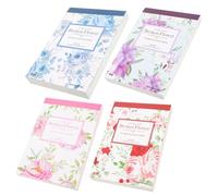 Alipis 400pcs Vintage Scrapbooking Paper Kit for DIY Journals and Crafts, 4 Designs with Sea Salt Blue, French Red Dress, First Love Meeting, Lavender Fantasy, Retro Decorative Aesthetic