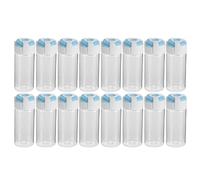 Alipis 40ml Glass Ampoule Bottles with White Medical Caps and Blue Split Stoppers, 40pcs Sealed Laboratory Vials for Chemical Storage and Liquid Samples