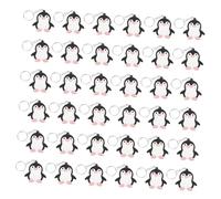 Alipis 40pcs Cartoon Penguin Keychains for Hand-painted Animal Party Favors for Birthday Shower Backpack Decorations Wildlife Accessories for Penguin Lovers