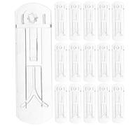 Alipis 40pcs Clear Plastic Cabinet Shelf Pegs Self-Locking Cupboard Shelf Clips for Kitchen Cabinets Bookcases Wardrobes Easy Install