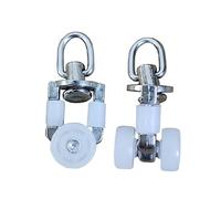 Alipis 40pcs Curtain Track Rollers Double Wheel Gliders for Window Balcony As Curtain Track Carrier and Slide Roller Fits Rails and Fittings