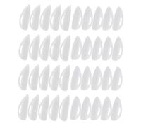 Alipis 40pcs Soft Silicone Eyelash Pads for Lash Lift and Extension Reusable Lash Perming Shields with Ergonomic Fit for Sensitive Skin and Precision Isolation During Eyelash Curling