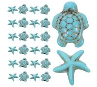 Alipis 40pcs Turquoise Sea Turtle and Beads Ocean Animal Charms for Bracelet Necklace DIY Jewelry Making Craft Supplies