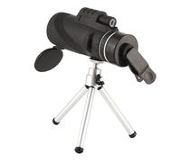 Alipis 40x60 High Magnification Portable Monocular Telescope with Tripod and Phone Holder, Black Plastic and Glass Compact Telescope for Bird Watching and Concerts