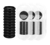 Alipis 44Pcs Black 38Mm Plastic Round Discbound Expansion Binder Rings Loose Leaf Binder Buckles for Notebook Planner Binding Office Organiser Supplies