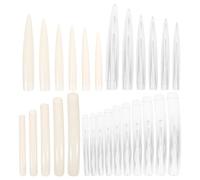Alipis 44pcs Nail Tips Full Cover False Nails Plastic Material with Shape for Masquerade and Theme Party Create Personal with Stylish Color Design