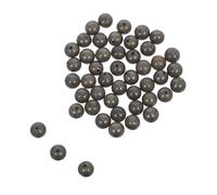 Alipis 45pcs Pyrite Beads DIY Supply DIY Charms Stone Beads for Bracelets for Jewelry Making 8mm Dark Brown
