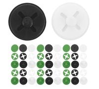 Alipis 45pcs Race Bib Holders Snaps For Cyclists: Quick Release Bib Clips For Outdoor Running - Plastic Marathon Number Tag Fixator