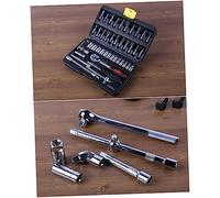 Alipis 46PC Ratchet Wrench Tool Set Vanadium Steel Socket Combination Professional Mechanics Repair Kit Portable Case Hand Tools for Auto Maintenance Random Color