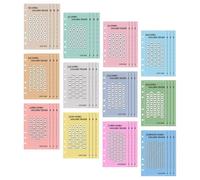 Alipis 48pcs Euro Saving Challenge Envelops Cash Envelops 6-Hole Design Compact and Portable Smooth Paper Material Promote Sustainability Budgeting and Money Management