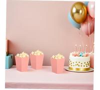 Alipis 48pcs Foldable Popcorn Boxes Portable Snack Containers for Adults Square Food Containers for Parties Movie Nights Picnics French Fry Boxes and Candy Packaging Stylish and Easy to