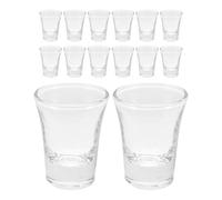 Alipis 48Pcs Glass Communion Shot Glass Set 10Ml Small Chalice Tumblers with Thick Base for Church Baptism and Holy Water Ceremony, Suitable for Standard Communion Trays