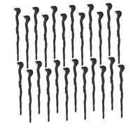 Alipis 48pcs Mini Snake Cane Staff Black Halloween Walking Stick for DIY Craft Decorations Multifunctional Egyptian Snake Head Wand for Wizard Costumes Dollhouse Props