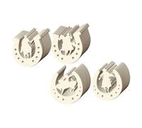 Alipis 48pcs Unfinished Horseshoe Shape Wood Cutouts DIY Craft Wooden Slices for Graffiti Painting Party Decor Natural Wood Crafting Supplies
