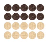 Alipis 48Pcs Wooden Chess Pieces Backgammon Game Accessories Draughts Counters Replacement Set for Family Board Games and Kids Playing