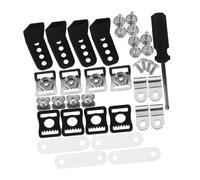 Alipis 49pcs Helmet Repair Kit for Football Baseball and Hockey Complete Facemask Hardware with Screws Nuts and Buckles for Versatile Helmet Maintenance