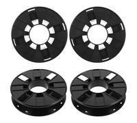 Alipis 4pcs 0.25kg Filament Spool Container for 3D Printer Filament Storage and Extension Cord Reel Organizer with Hollow Black Design for Electrical Wire Management