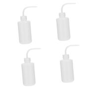 Alipis 4pcs 250ml Eyelash Grafting Elbow Squeeze Bottles with Scale, Abs Eye Washing Tools for Lash Cleaning and Salt Water Rinse, Household Eye Care and Salon Cleaning Drop Bottles