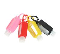 Alipis 4Pcs 30Ml Refillable Plastic Hand Bottles with Silicone Sleeve Leakproof Liquid Containers for Travel and Personal Care Random Color Random Color