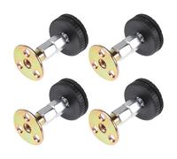 Alipis 4pcs Adjustable Bedside Fixator Stainless Steel Anti-Shake Tool for Beds and Chairs Wall Protection, Easy to Install Support Stabilizer for Objects the Wall, Silver