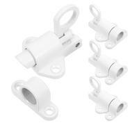 Alipis 4pcs Aluminum Alloy Automatic Self-Closing Latches with Screws Spring Loaded Security Gate Latch for Window Cabinet Door Lock Self Latching Hardware for Home and Office Safety