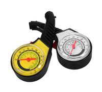 Alipis 4Pcs Car Tire Pressure Gauge Plastic Air Pressure Monitor for Vehicle Safety Accurate Readings Prevent Blowouts Use Automobile Tire Tester White Yellow