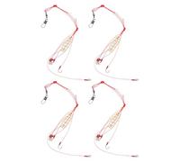 Alipis 4Pcs Carp Fishing Bait Cage Feeder Basket Holder Portable Spring Bait Dispenser Trap for Freshwater Angling Fishing Gear Accessories for Carp Rigs