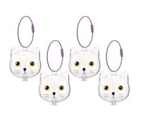 Alipis 4pcs Cat Hair Keepsake Box Plastic PET Hair Storage Box Decorative Display Portable Lightweight Remembrance Pendant for Cat Birthdays Home Travel Random Color