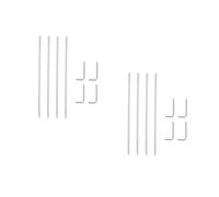 Alipis 4pcs Closet Hanger Rod Telescopic Cupboard Rod Bathroom Wardrobe Iron Material for Multipurpose Use in Spaces