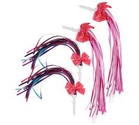 Alipis 4Pcs Colorful Bike Handlebar Streamers for Bikes and Scooters Bright Decorative Tassels Easy to Install Bicycle Tricycle and Scooter Handlebars Fun
