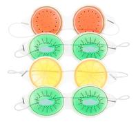 Alipis 4pcs Cooling Gel Eye Masks PVC Fruit Pattern Cold Compress Eye Pads Reusable Shading Sleep Blindfolds and Nap