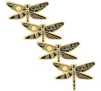 Alipis 4pcs Creative Dragonfly Brooch Pin Set for Women, Alloy Material with Golden Colour, for Decorating Clothing and Bags, Fashionable and Fun Jewelry