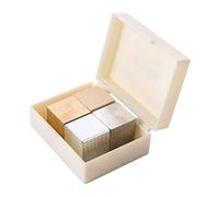 Alipis 4pcs Density Blocks Set Copper Iron Aluminum Wooden Cubes for Physical Science Experiments for Education and Density Investigation