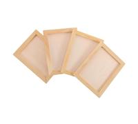 Alipis 4pcs DIY Wooden Picture Frames Natural Wood Craft Frames for S Art Projects Handmade Photo Display for Home Decoration and Creative Activities