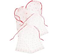 Alipis 4pcs Foldable Laundry Bags with Drawstring Portable Dirty Clothes Holder Travel Storage Pouches for Socks Shoes and Clothes Machine Washable Lightweight Organiser for Dorms Homes